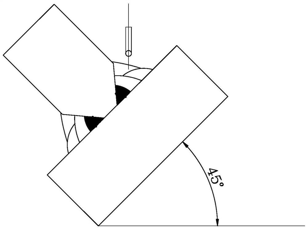 A welding method for q500qe high-strength bridge steel corner joints