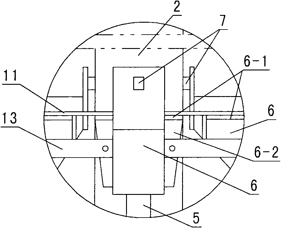 Tower plate bearing structure of large-scale cross-flow plate type tower