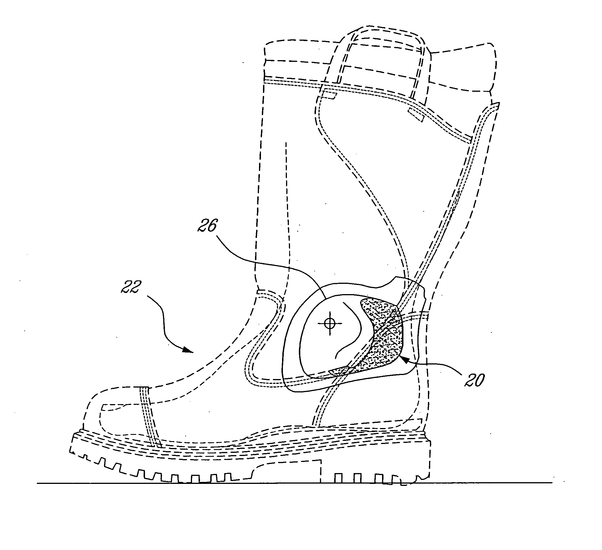 Ankle support designed to maintain proper integral boot fit