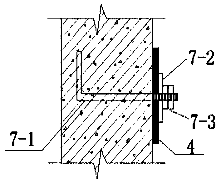 Supporting device for fabricated cantilever scaffold and construction method thereof