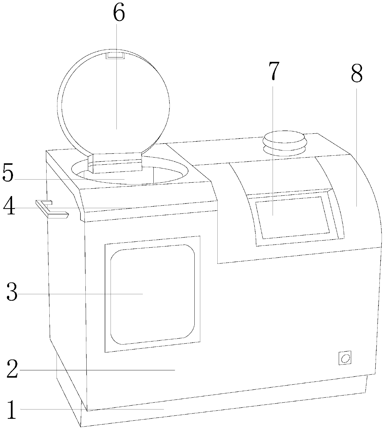 Agricultural facility rhizome gourd-bottom-shaped vegetable root disk block sampler