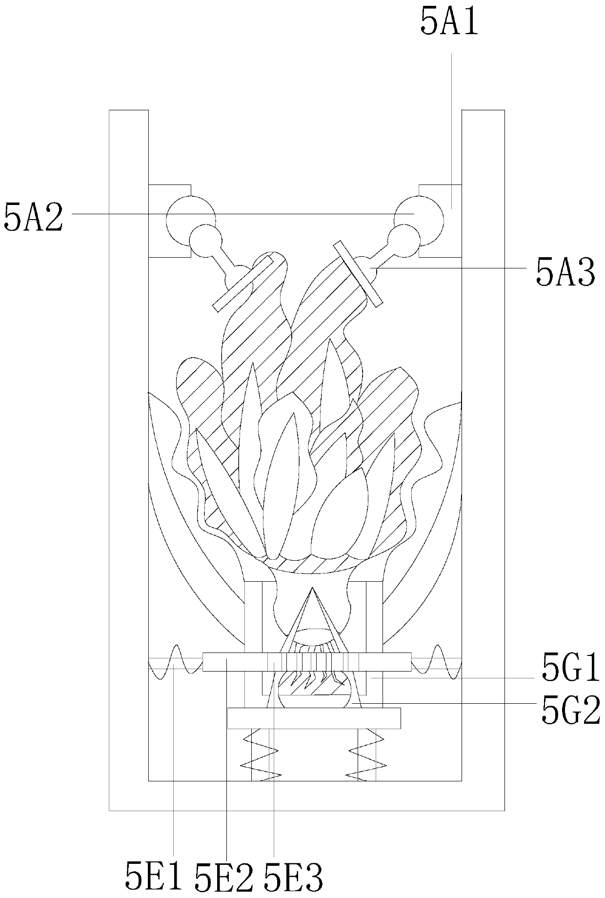 Agricultural facility rhizome gourd-bottom-shaped vegetable root disk block sampler