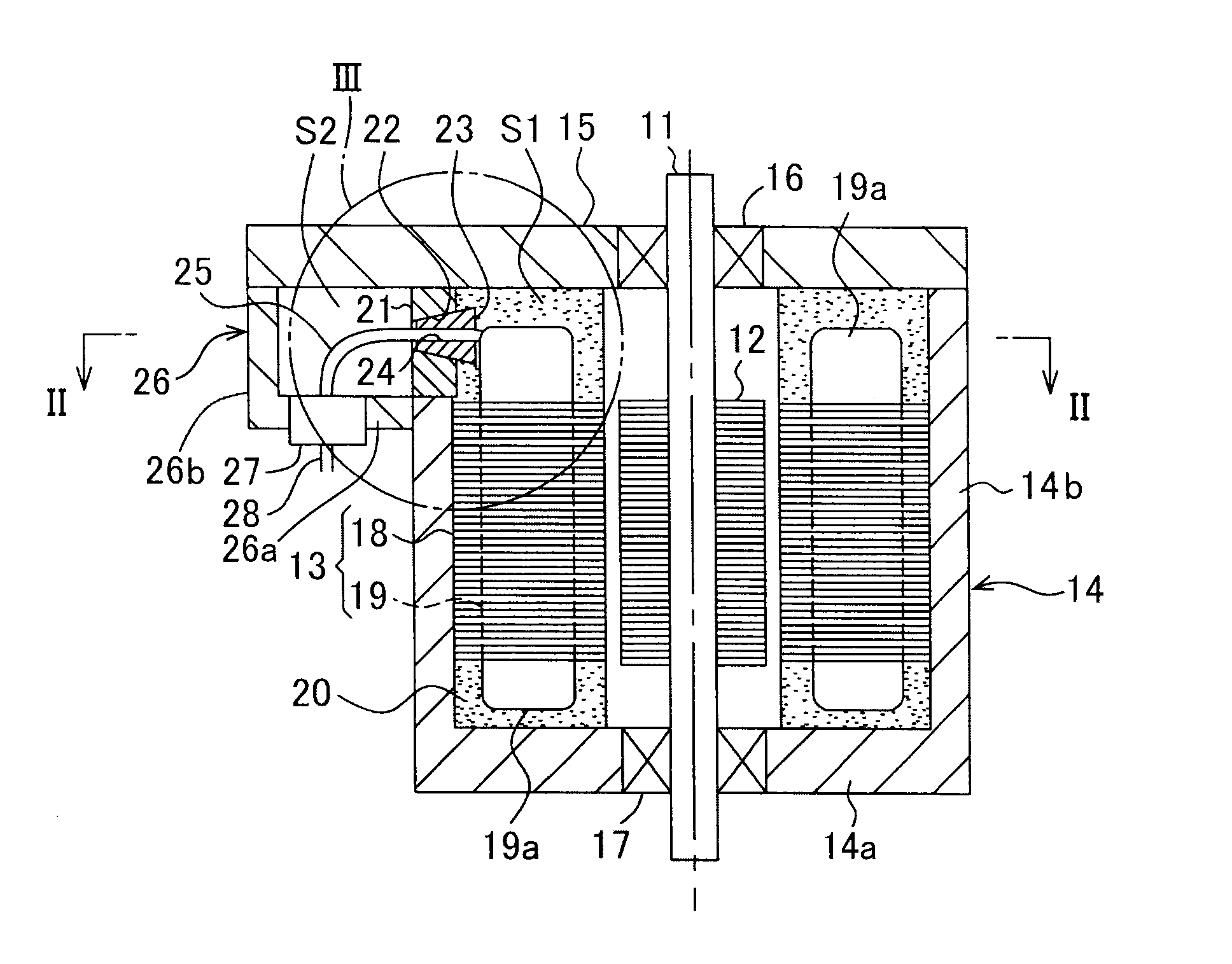 Electric motor assembly and manufacturing method thereof