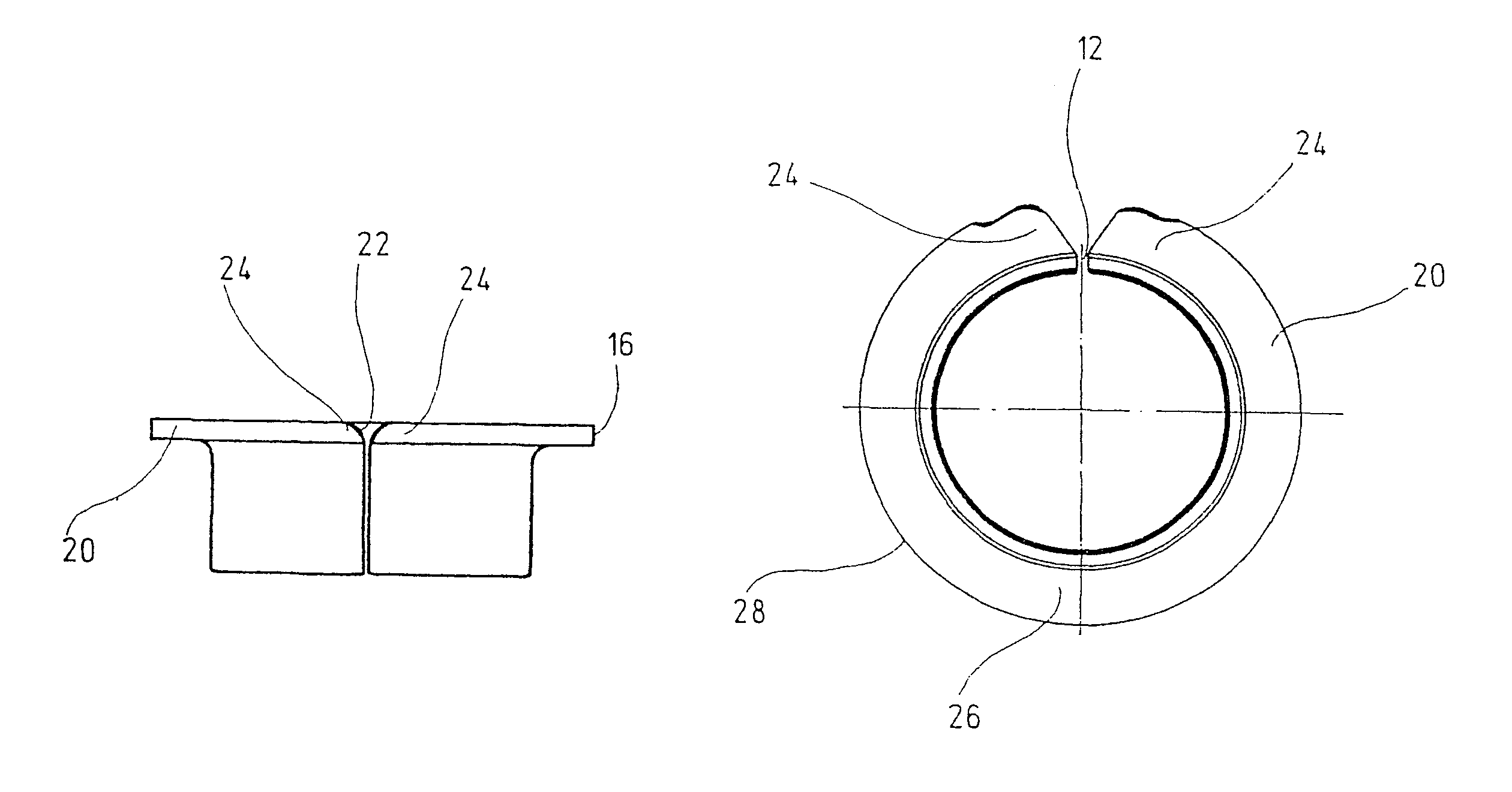 Flange sleeve and method for the production thereof