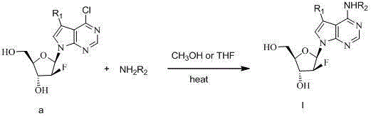 7-deazapurine ribonucleoside compound, synthesis method and pharmaceutical use thereof