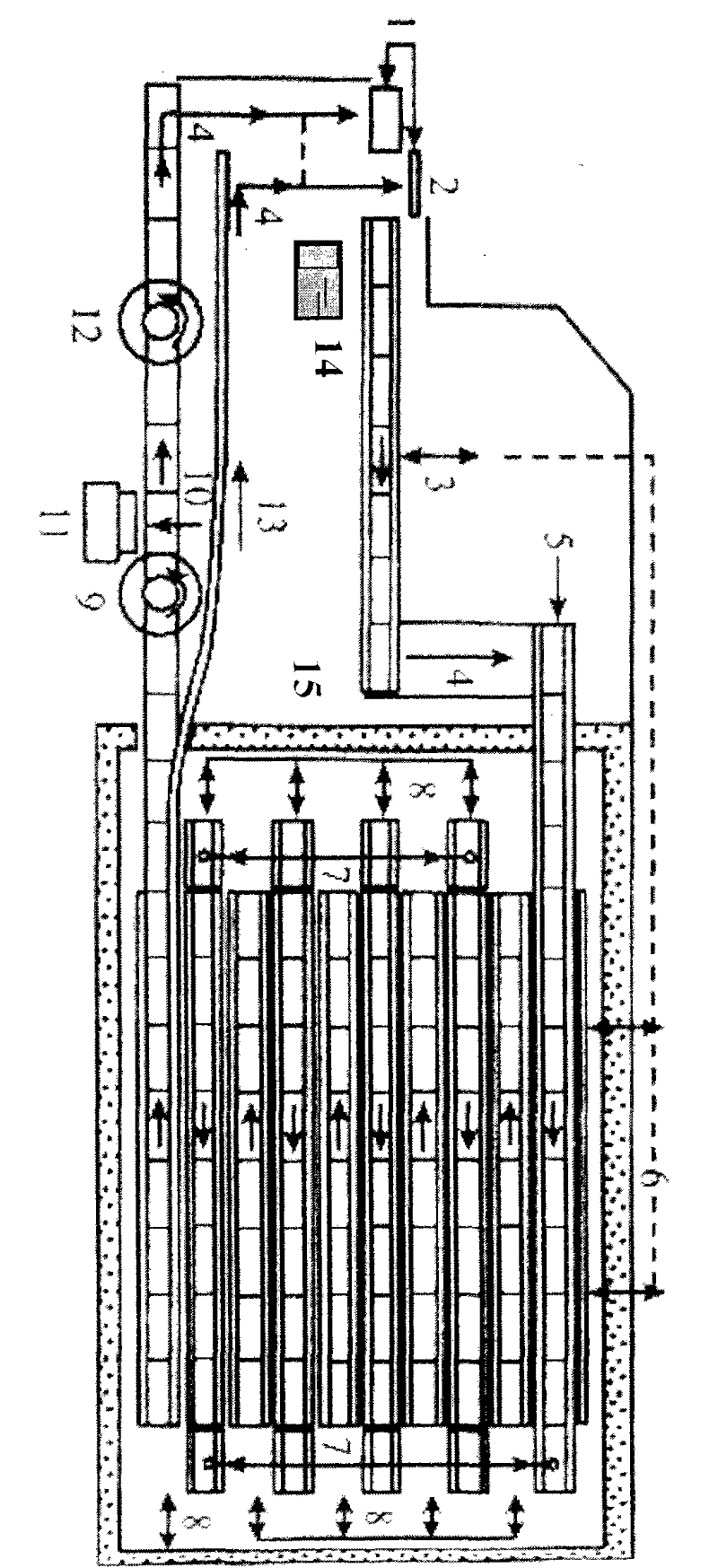Continuous production device of hydroponics pasture