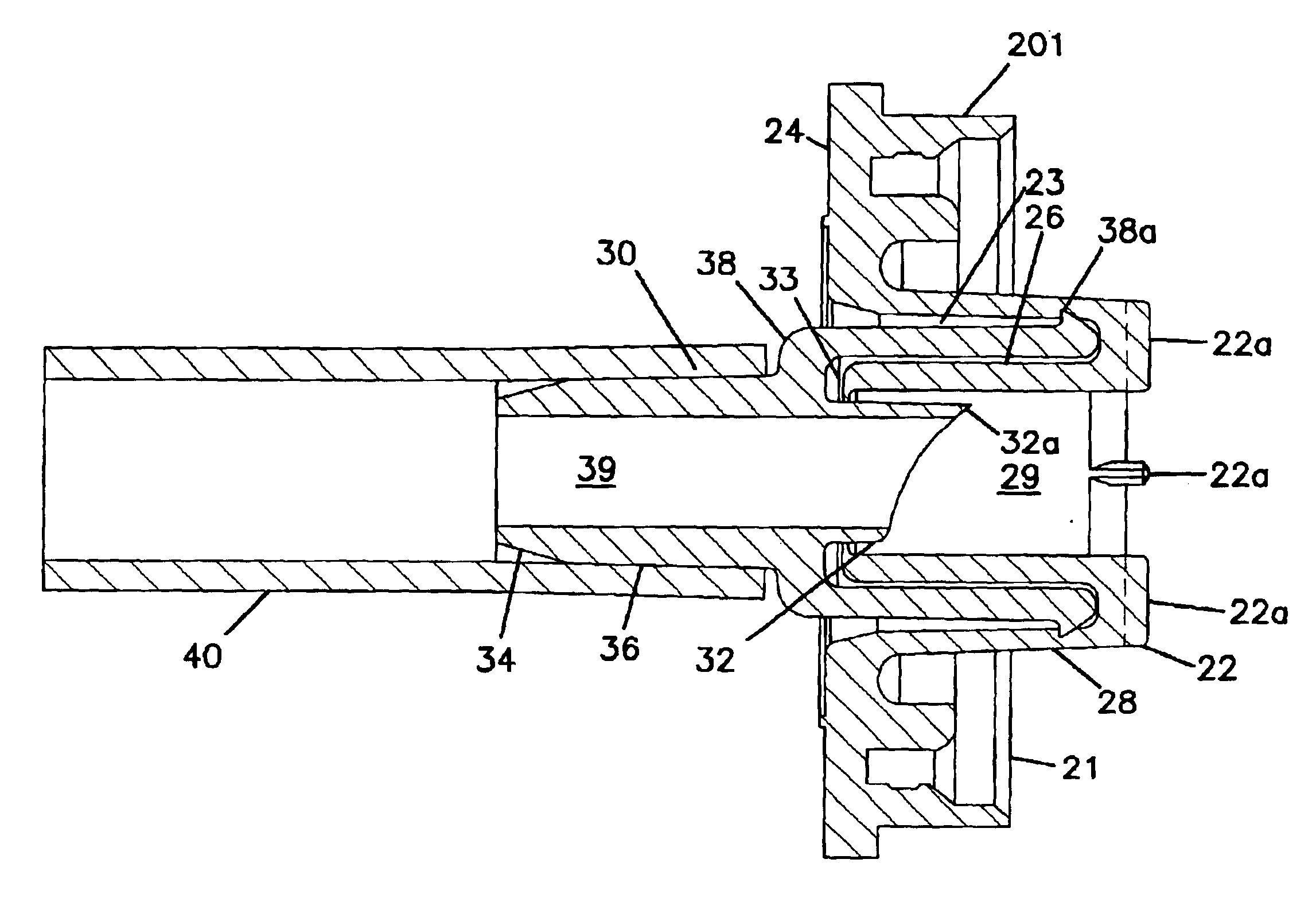 Fluid coupling with disposable connector body