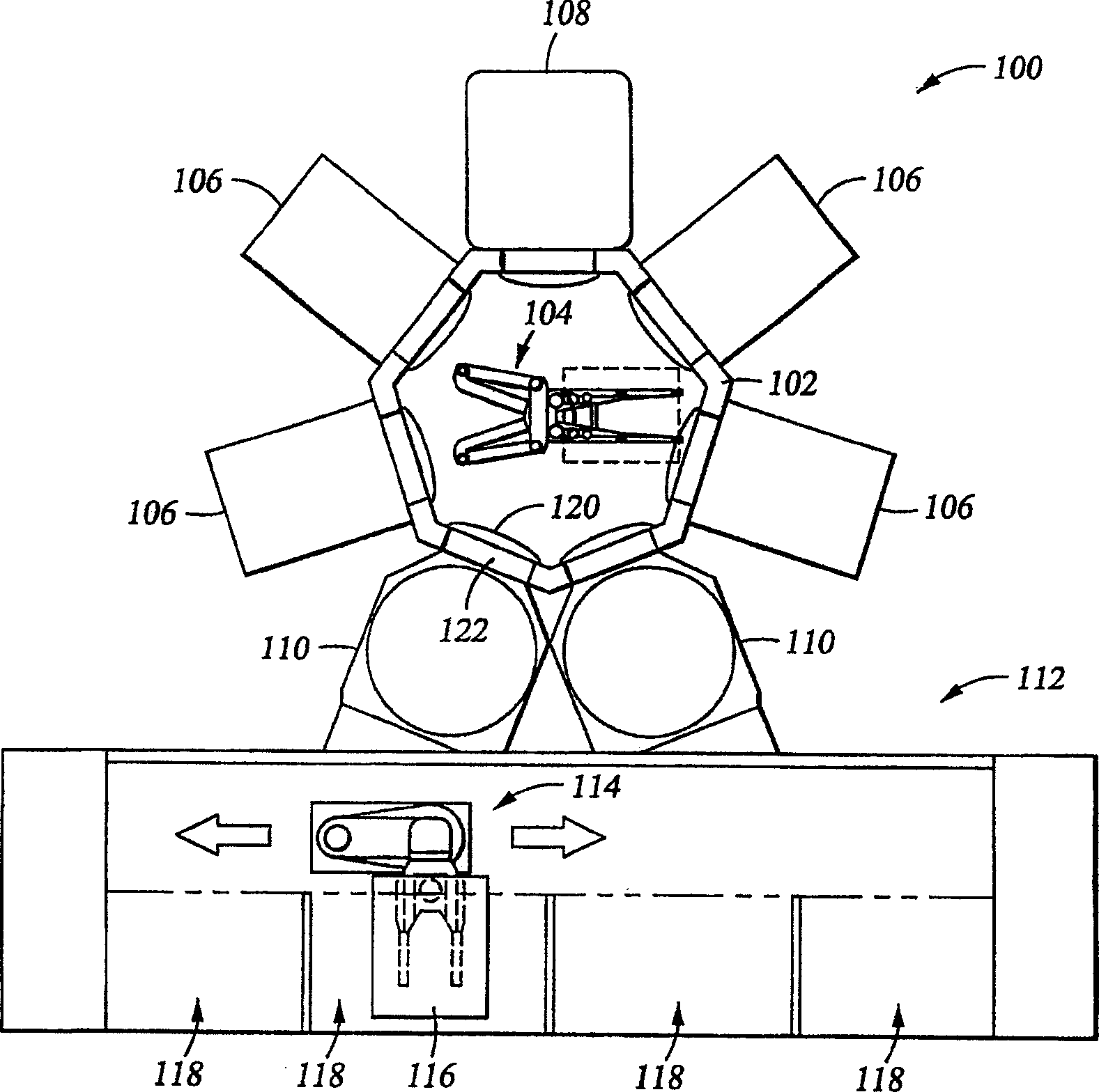 End effector assembly for supporting substrates