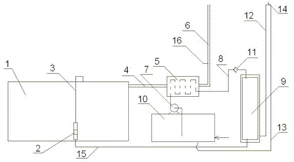 Method and device for preventing boiler waste heat recovery hot water from causing cavitation on boiler feed pump