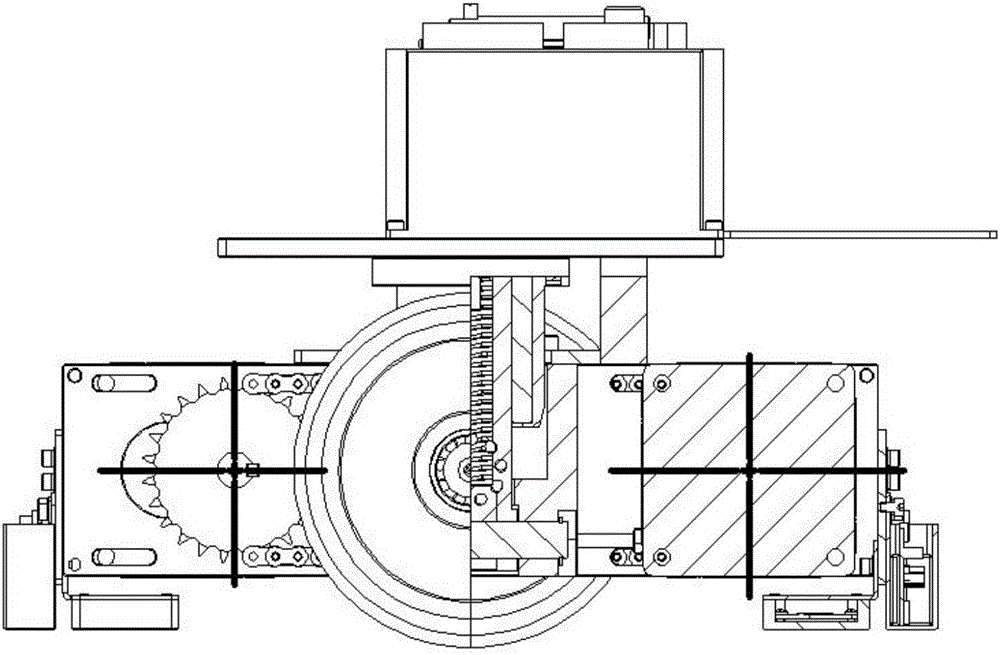 Adjustable-pressure AGV driving mechanism