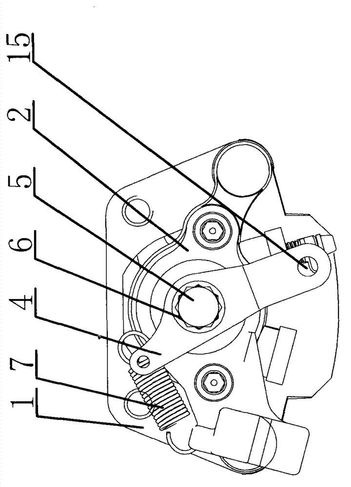 Mechanical parking device of dune buggy