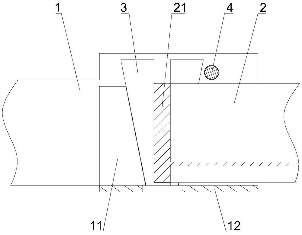 Connecting structure and method for integrated profile steel and cross beam