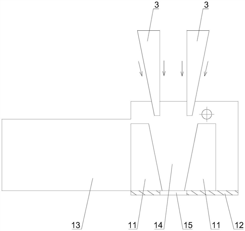 Connecting structure and method for integrated profile steel and cross beam