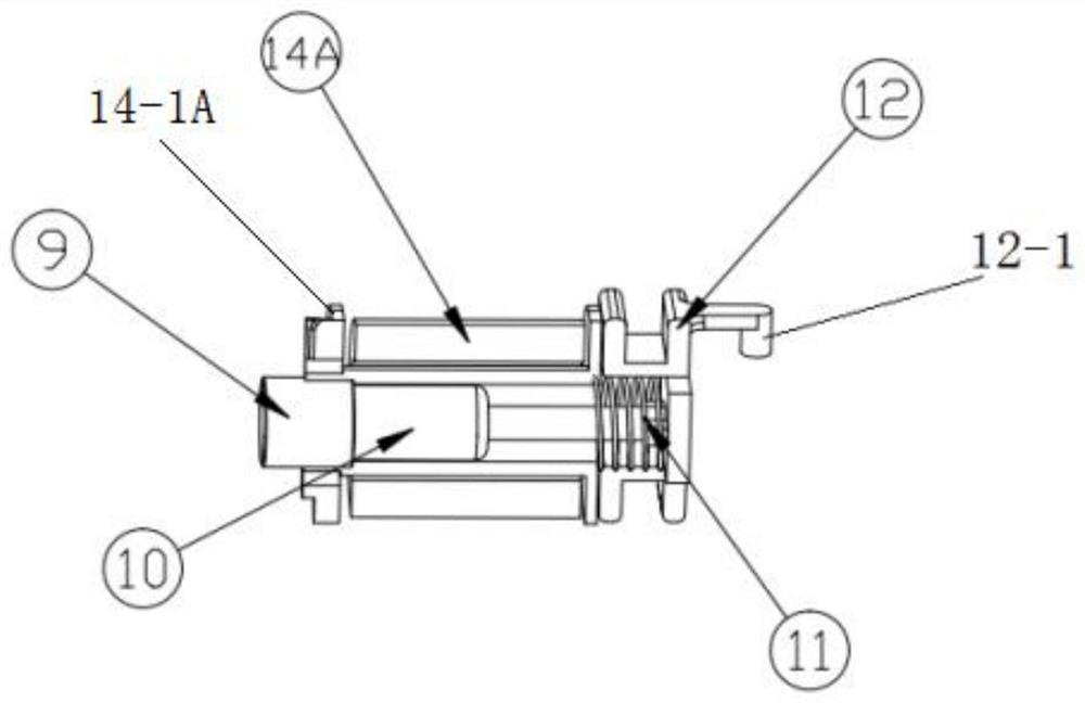 Coaxial circuit breaker tripping device