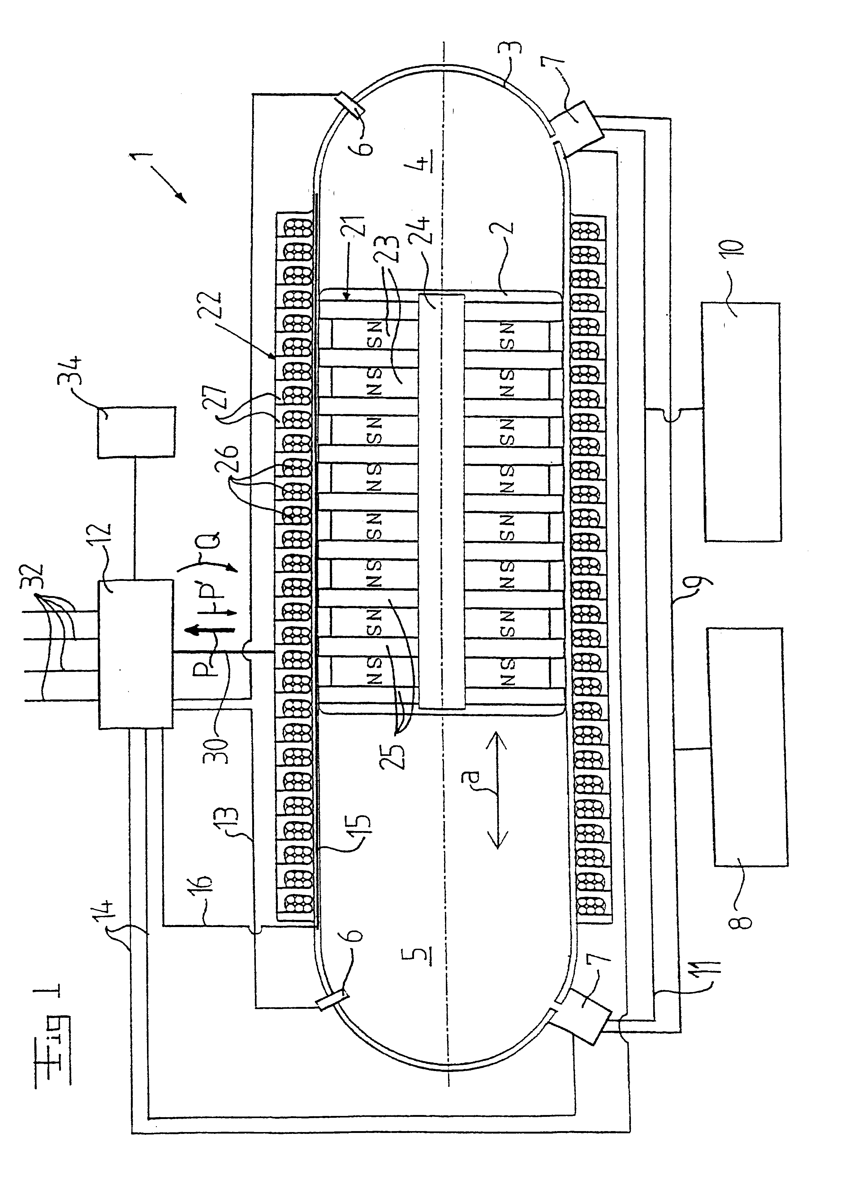 Device including a combustion engine, a use of the device, and a vehicle