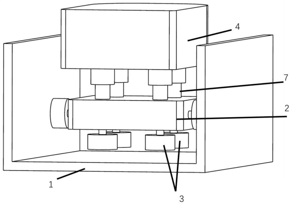 Superconducting maglev train test platform and disturbance resistance method