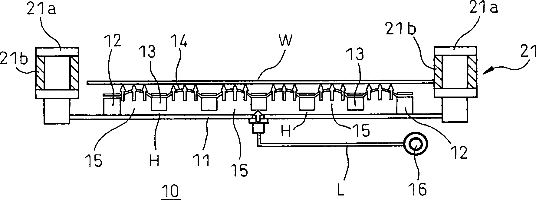 Workpiece supporting device