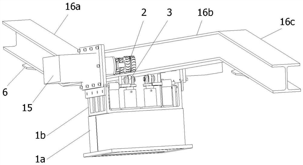 Mine track type inspection climbing robot