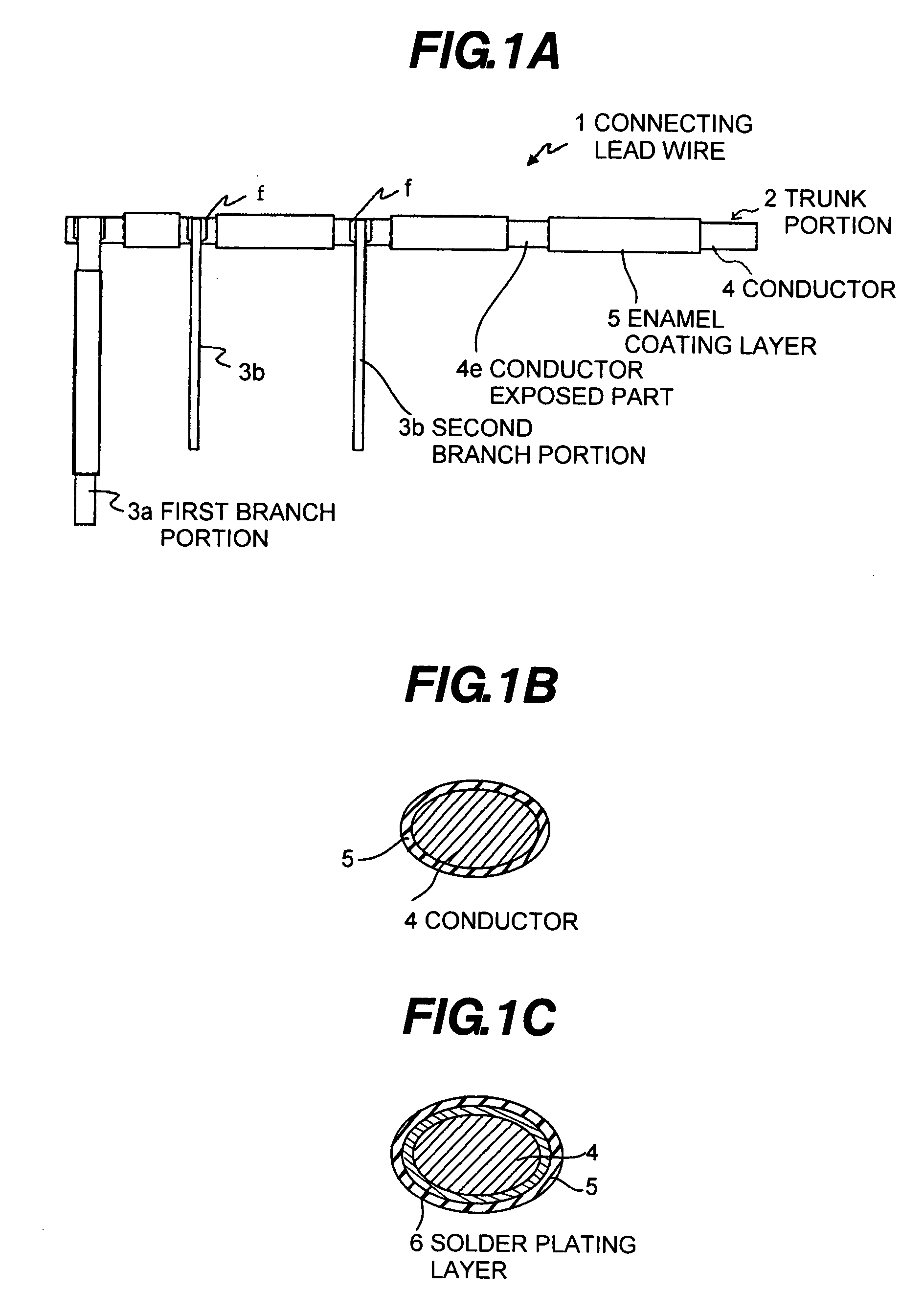 Connecting lead wire for a solar battery module, method for fabricating same, and solar battery module using the connecting lead wire