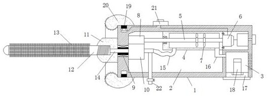 Ear canal nursing device and nursing method for otolaryngology department nursing