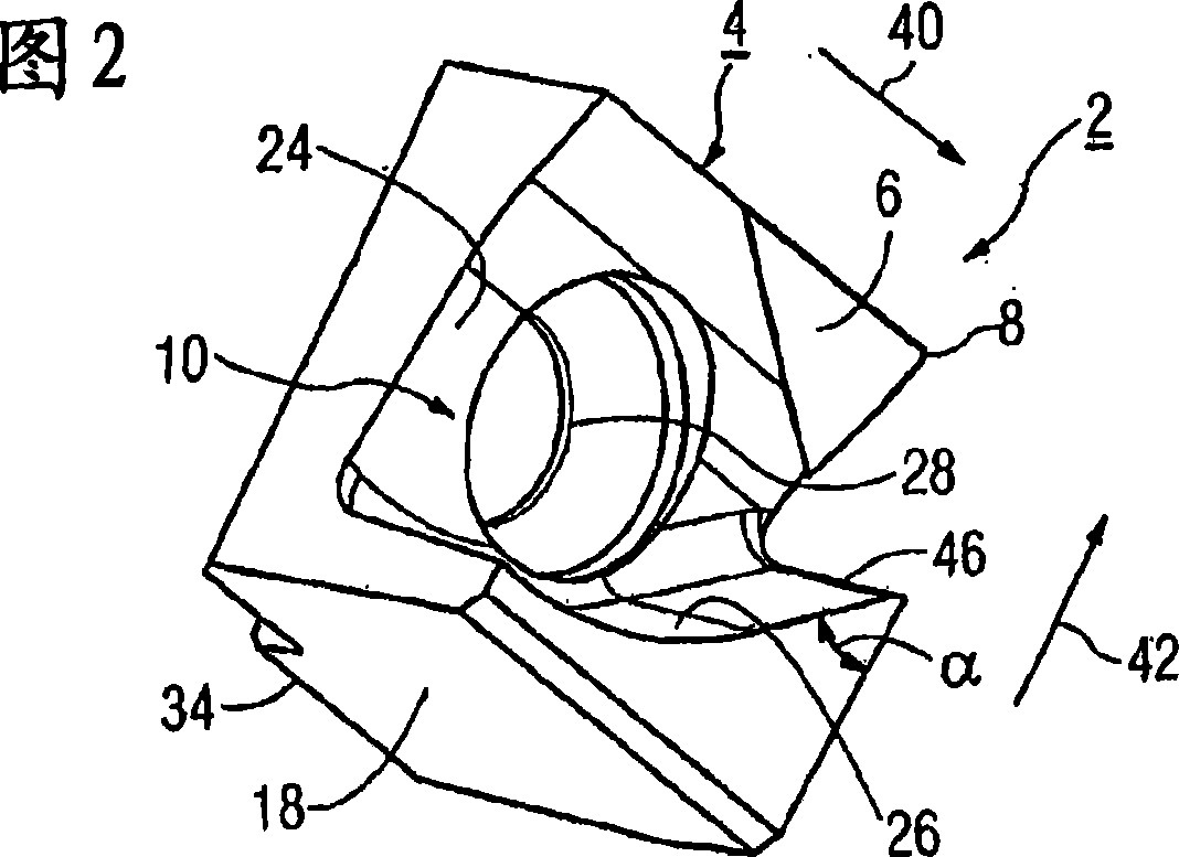 Cutting insert for a tool in particular a milling tool