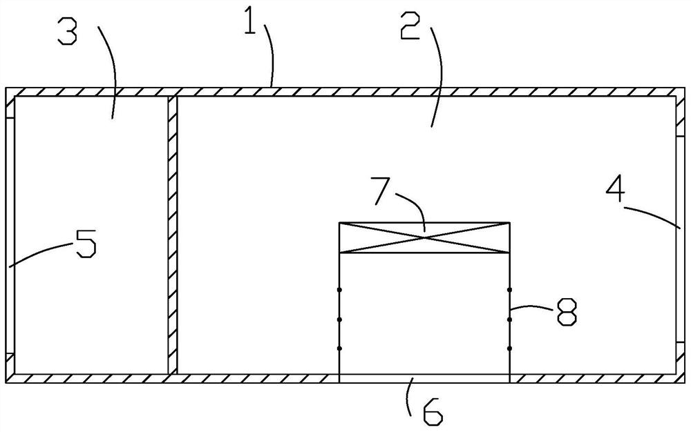 A mobile air-conditioning storage for fruits and vegetables