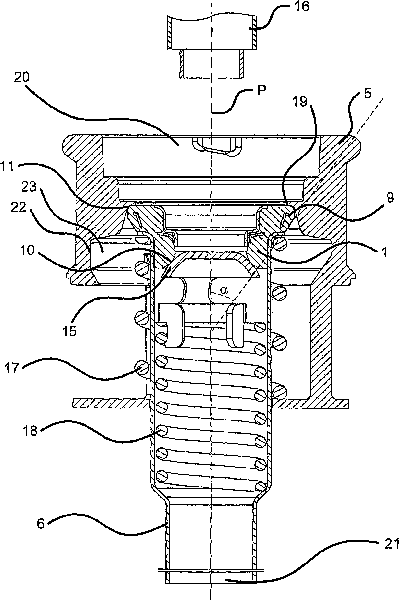 Flexible double-valve