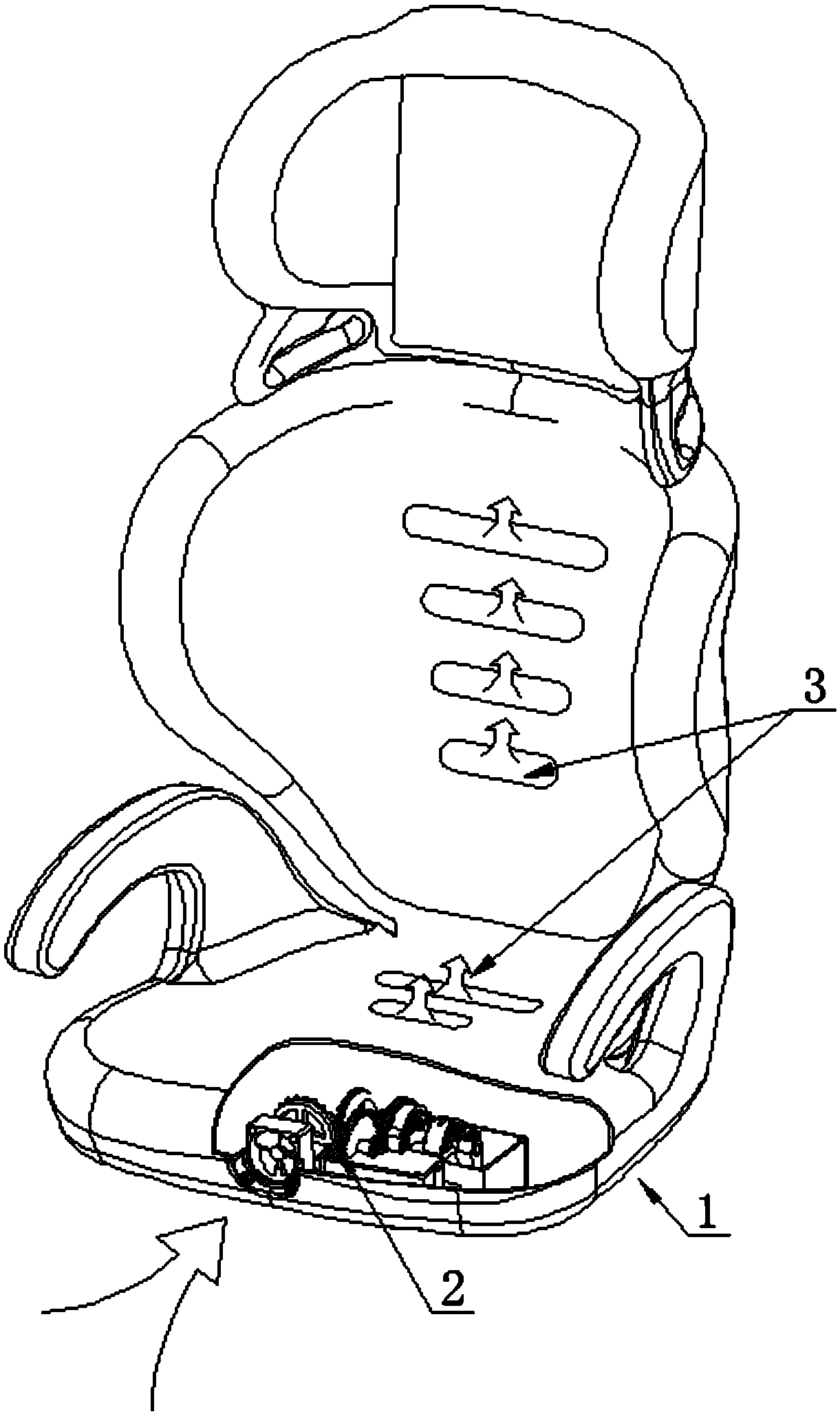 An energy-saving automatic ventilation child safety seat