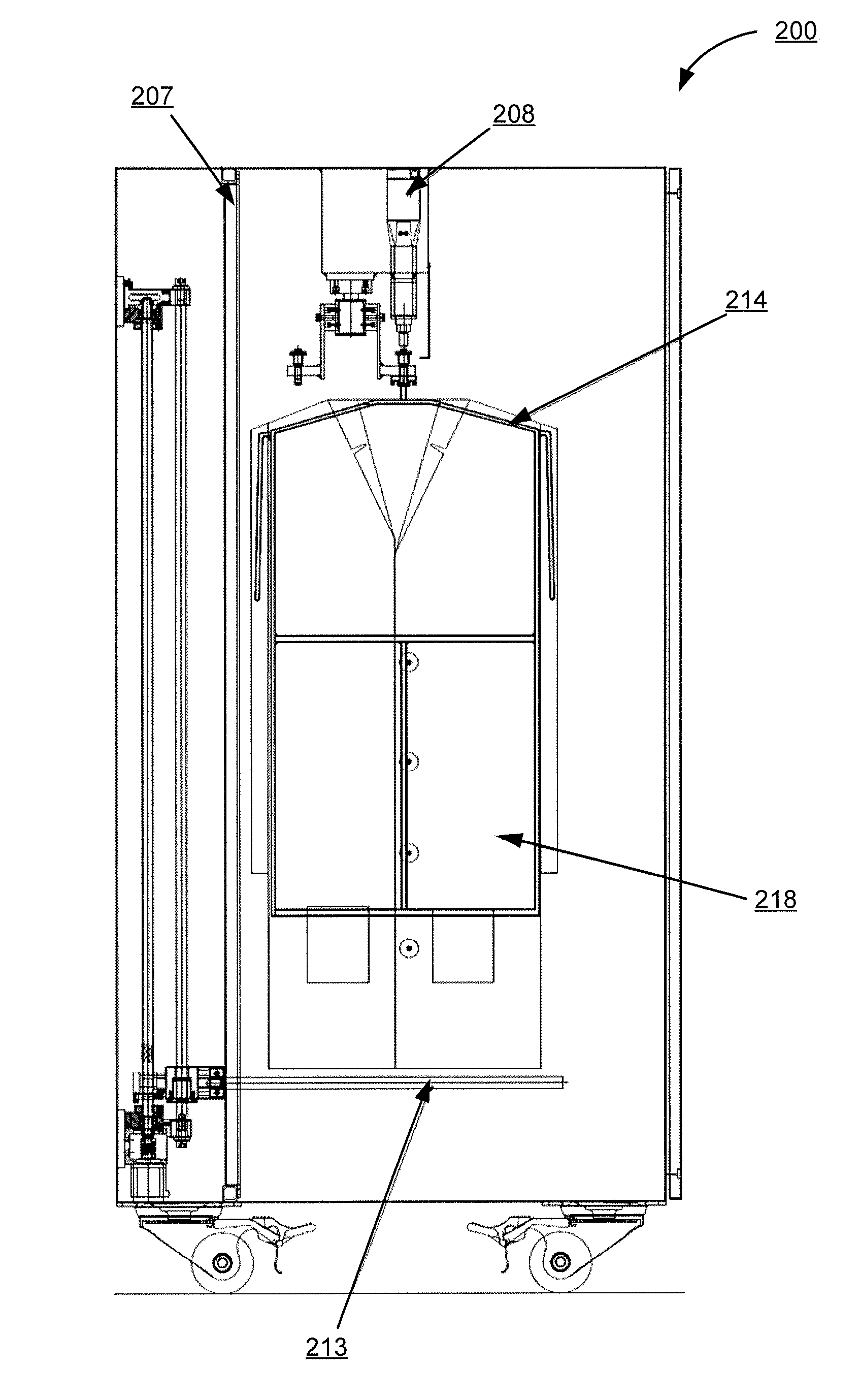 Method and apparatus for the disinfection or sterilization of medical apparel and accessories