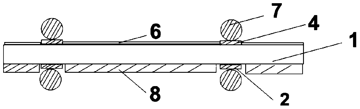 A welding ribbon structure applied to lamination components