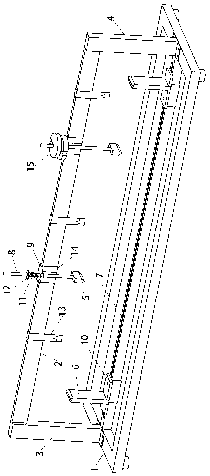 Plate bending force testing device