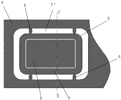 No-body-paper label as well as process method and label roll thereof