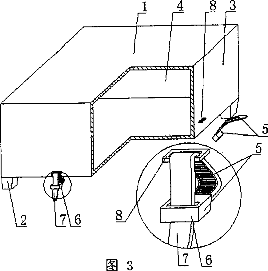 Hollow casing for in-site casting concrete filling