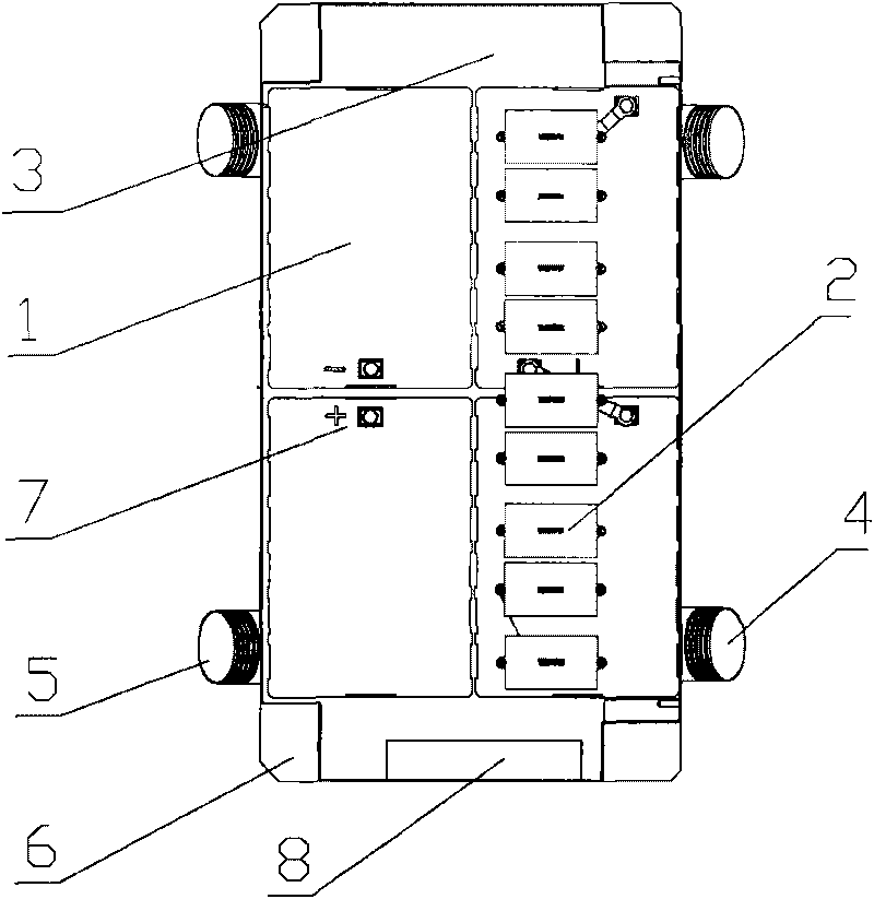 Battery installation structure for electric vehicles