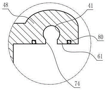 Titanium alloy fixing device with circular slide rail and four-side ball bearings in same plane