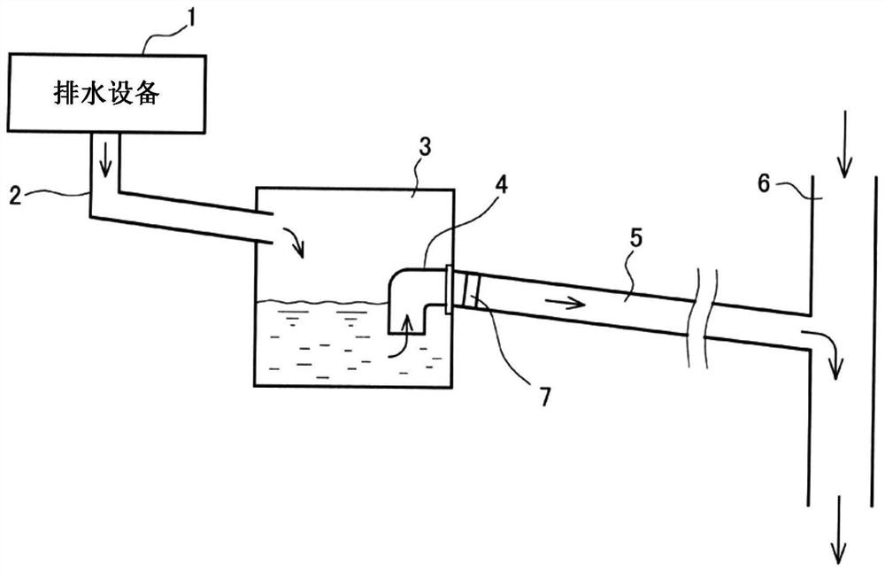 Drain pipe clogging monitoring device and drain pipe clogging monitoring system