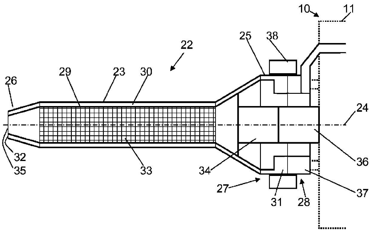 Multicomponent cartridges, dispensing devices for multicomponent cartridges and systems for mixing and spraying flowable components