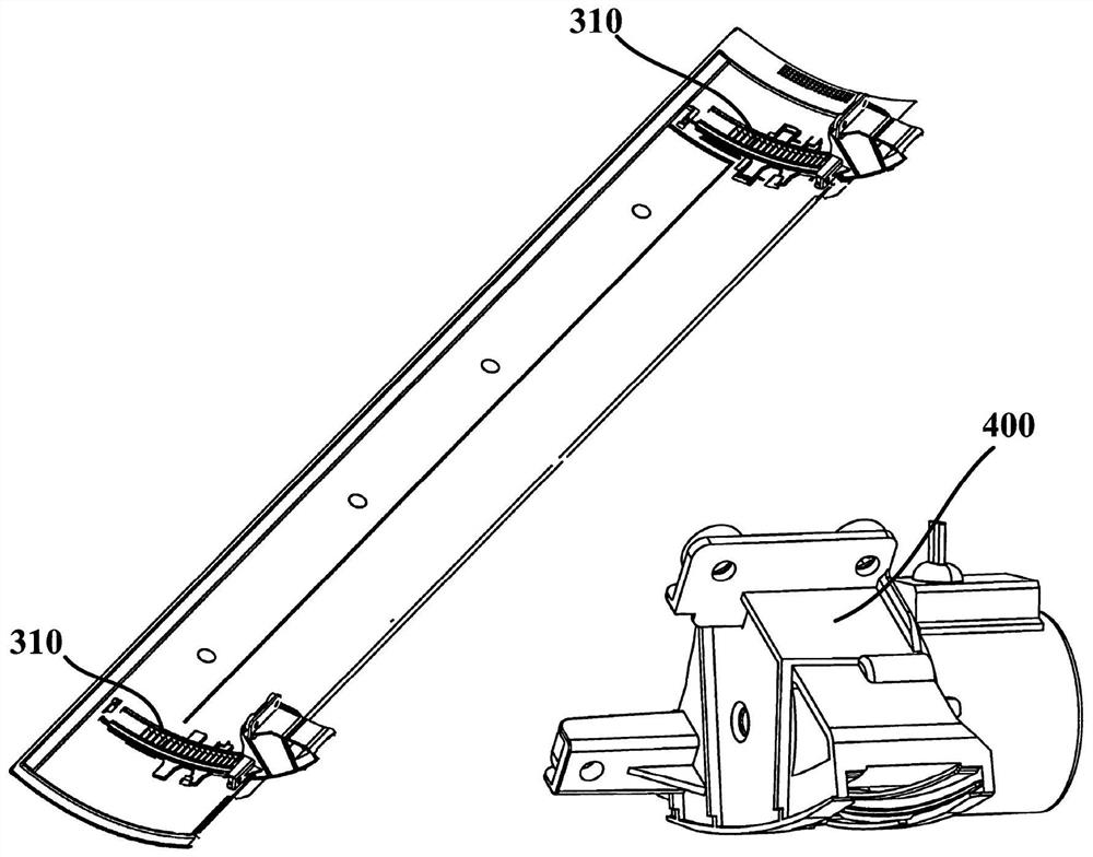 Air guide mechanism of air conditioner and air conditioner indoor unit with air guide mechanism