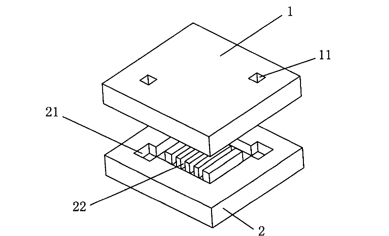 Silicon-based vapor-liquid phase separating heat radiation chip and preparation method thereof