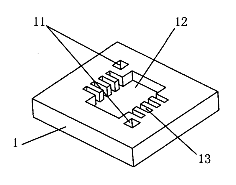 Silicon-based vapor-liquid phase separating heat radiation chip and preparation method thereof