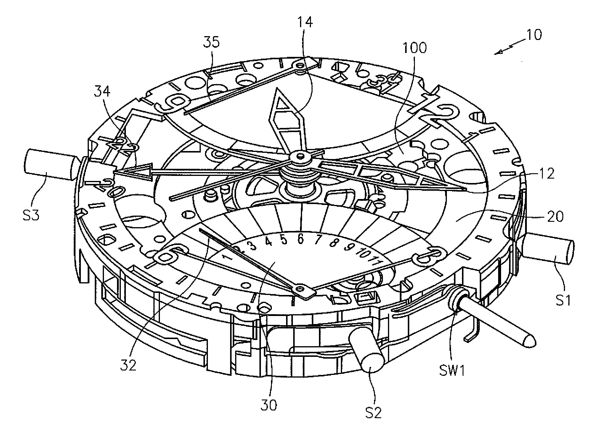 Wearable Electronic Device with Secondary Digital Display