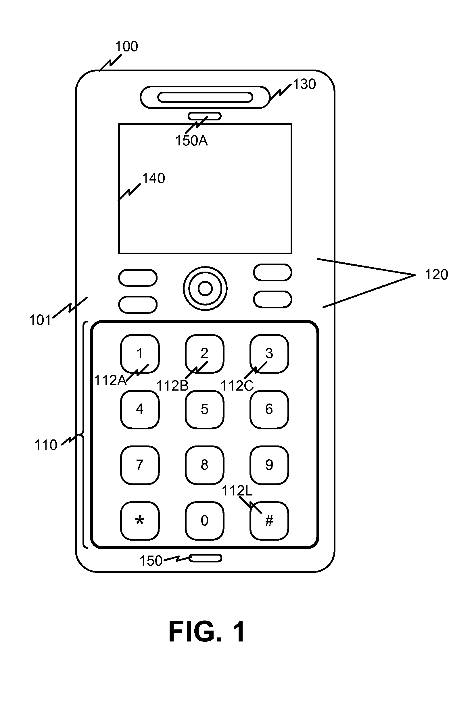 Keypad with tactile touch glass