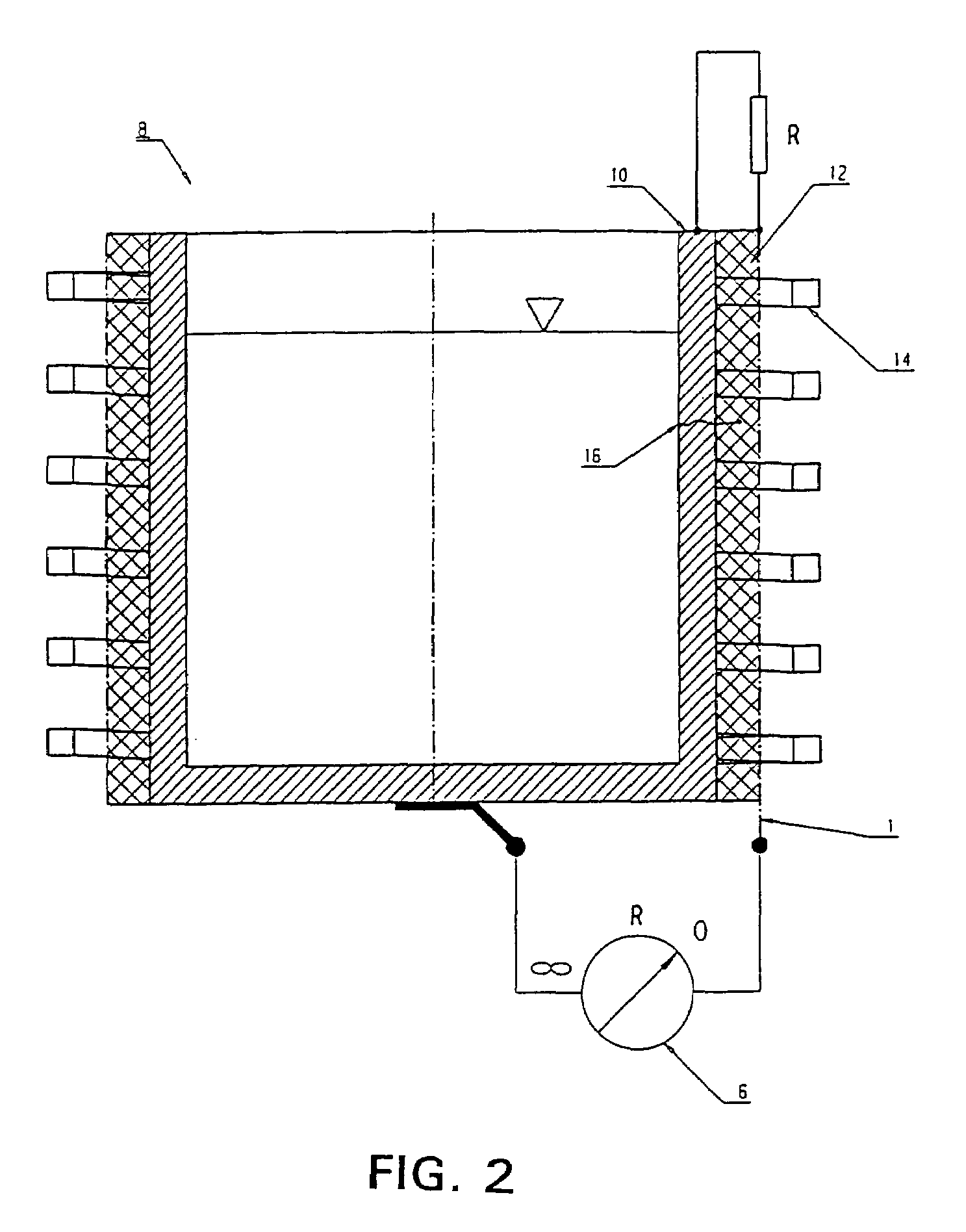 Monitoring device for melting furnaces