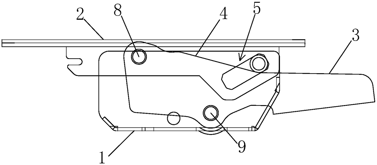 Locking mechanism of backrest-seat synchronous linkage device for office chair