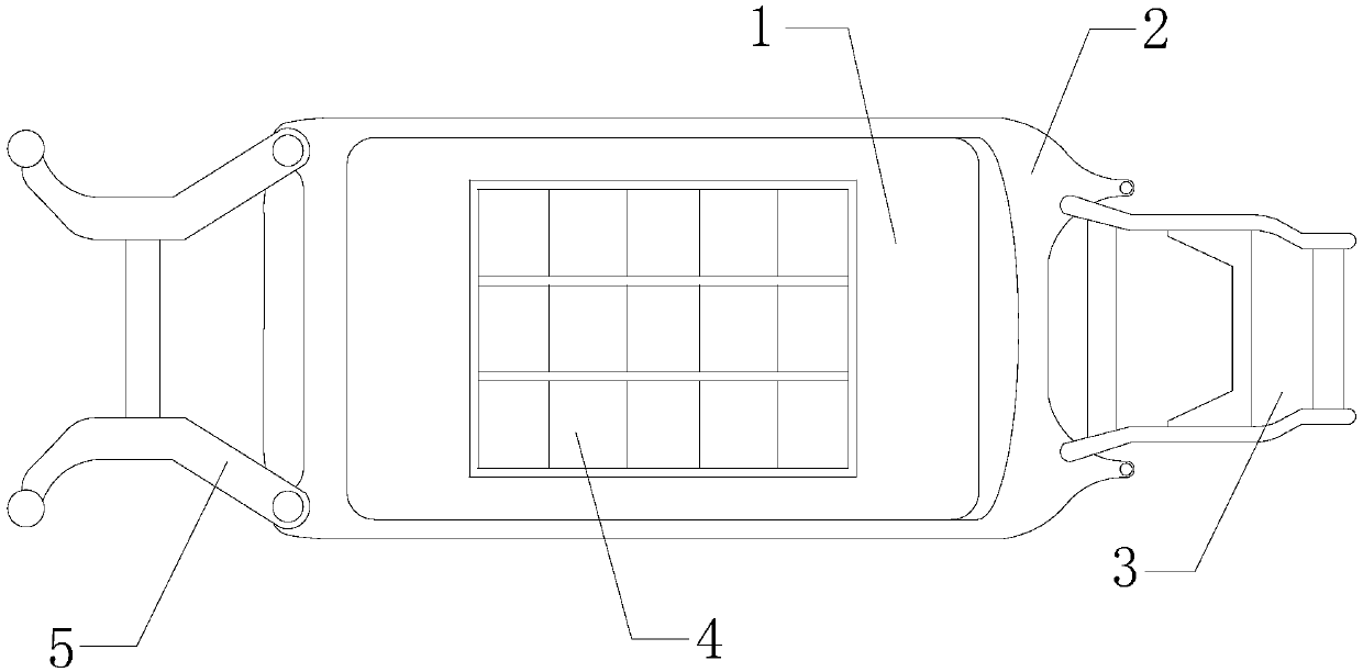 Quick battery replacement device for pure electric automobile by employing gas pressure linkage principle