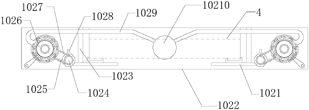 Quick battery replacement device for pure electric automobile by employing gas pressure linkage principle