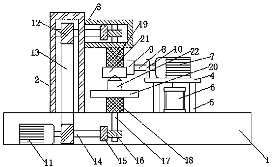 Machining device for 5G communication antenna production