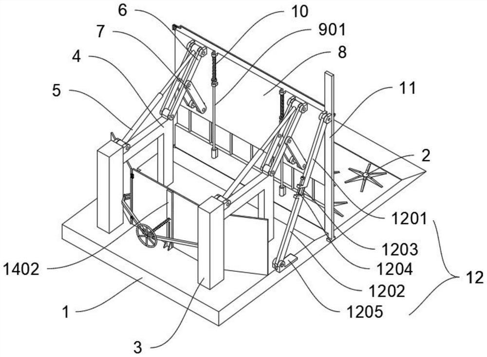 A flap gate with dredging function