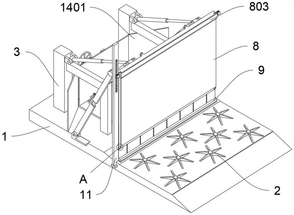 A flap gate with dredging function