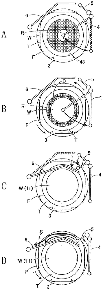 Resin covering device